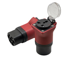 Offentlig opladningsstation Type 2 udladningsadapter til Schuko og Universal Plug, 16 A EU Plug IEC 62196-2, Elektrisk køretøj adapter til opladning biler, motorcykler og scootere