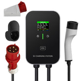 Type 2 22 kW eller 11 kW hjemmeladestation vægboks 5 m ladekabel med ladeholder CEE 3-faset stik til alle elbiler og hybridbiler
