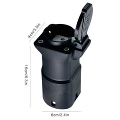 Afladningsadapter til elektriske køretøjer 16A Type 2-stik til Schuko-stik, adapter til køretøj til last (V2L)